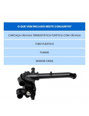 Carcaça Válvula Termostática Completa Gol G5 a G8 Saveiro Fox Original Volkswagen 032121026CN