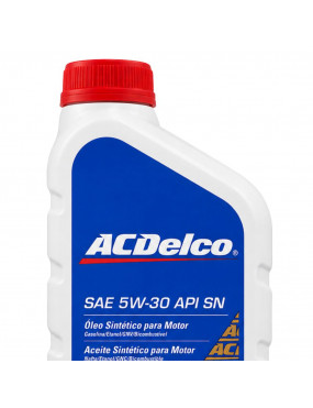 Óleo Lubrificante Motor 5W30 API SN Sintético SN 98550168 Chevrolet - ACDelco 1 Litro