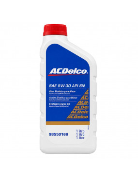 Óleo Lubrificante Motor 5W30 API SN Sintético SN 98550168 Chevrolet - ACDelco 1 Litro