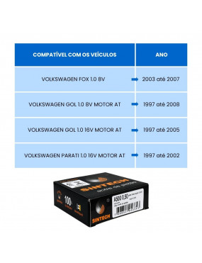 Jogo Anéis Pistão 050 Fox 1.0 8V GOL 1.0 8V PARATI GOL 1.0 16V Motor AT - Sintech A500050