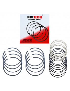 Jogo de Anéis Pistão 050 CELTA CORSA SEDAN WIND 1.0 8V MOTOR SOHC - KICTECH ANGM30100050