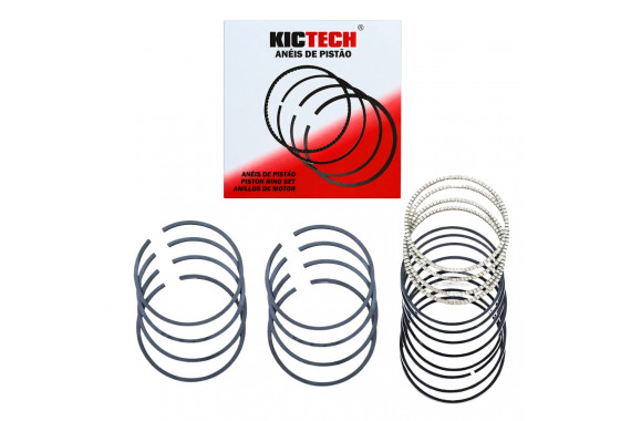 Jogo de Anéis Pistão 050 CELTA CORSA CLASSIC 1.0 8V GASOLINA MOTOR VHC - KICTECH ANGM30786050