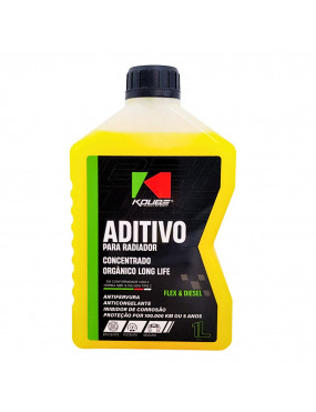 Aditivo para Radiador Orgânico Concentrado Long Life Amarelo Flex Diesel Koube - 1 Litro