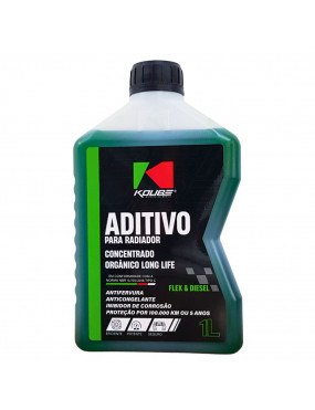 Aditivo para Radiador Orgânico Concentrado Long Life Verde Flex Diesel Koube - 1 Litro
