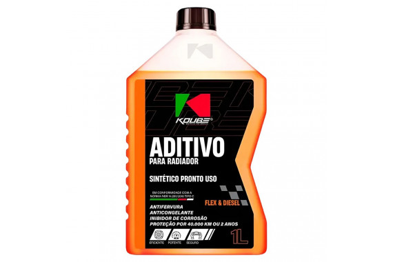 Aditivo Radiador Sintético Pronto Uso Laranja Koube - 1 Litro