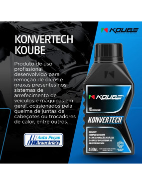 Konvertech Remove Graxa Óleo Sistema Arrefecimento Koube Original - 450ml