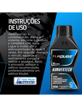 Konvertech Remove Graxa Óleo Sistema Arrefecimento Koube Original - 450ml