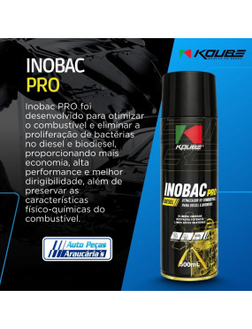 Aditivo Estabilizador Diesel Biodiesel Bactericida Combustível Inobac Pro Koube Original - 500ml