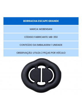 Borracha Escape Grande Gol Logus Parati Quantum Santana Voyage Escort Europeu Royale MB-350