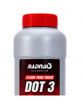 Fluido de Freio DOT 3 Fluido Vermelho Radnaq 7030 - 500ml