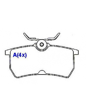 Pastilha Freio Traseira Ford Focus 1.6 1.8 2.0 16v 8v 2000 a 2009
