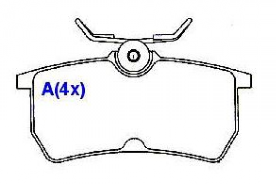 Pastilha Freio Traseira Ford Focus 1.6 1.8 2.0 16v 8v 2000 a 2009