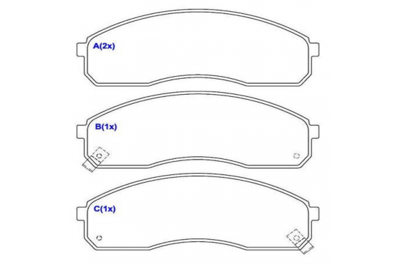 Pastilha Freio Dianteira Kia Besta Bongo Carnival Syl