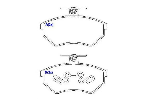 Pastilha Freio Dianteira Volkswagen Golf Passat Polo Seat Cordoba Ibiza