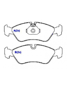 Pastilha Freio Dianteira Astra Calibra Vectra Omega Suprema 2.0 2.2 8v 16v..