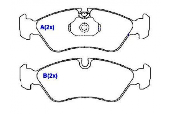 Pastilha Freio Dianteira Astra Calibra Vectra Omega Suprema 2.0 2.2 8v 16v