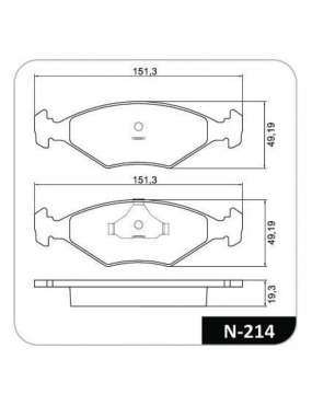 Kit Pastilha Freio Dianteira Ford Royale 1991 a 1994 Volkswagen Gol 2.0 8v 1991 a 1994 Teves Cobreq..