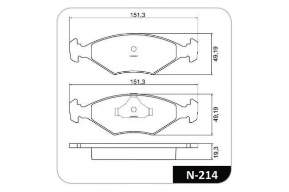 Kit Pastilha Freio Dianteira Ford Royale 1991 a 1994 Volkswagen Gol 2.0 8v 1991 a 1994 Teves Cobreq