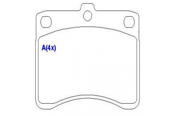 Kit Pastilha Freio Dianteira Asia Towner 6v 1993 a 2003