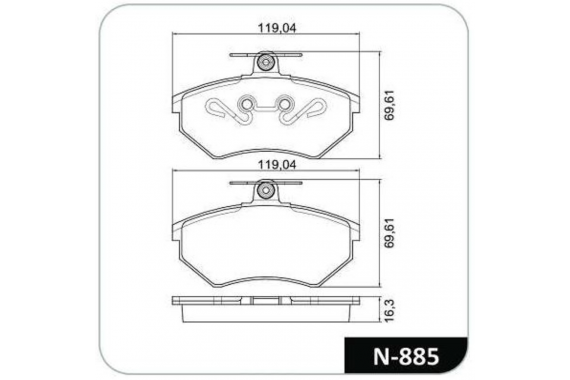 Kit Pastilha Freio Dianteira Seat Cordoba 1993 a 2000 Volkswagen Golf G1 1994 a 1999 Girling Cobreq