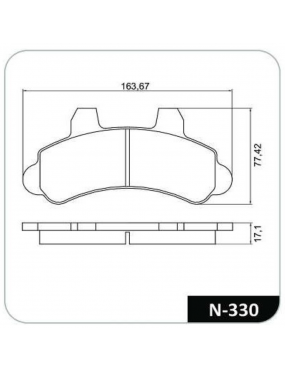 Kit Pastilha Freio Dianteira Ford F1000 1995 a 1998 Chevrolet A20 4.1 1995 a 1996 Bendix Cobreq..