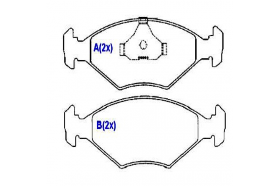 Pastilha Freio Dianteira Fiat Fiorino 8v 1994 a 2013 Tipo 1.6 8v 1993 a 1997 Uno Mille Way 1.0 8v 2009 a 2013