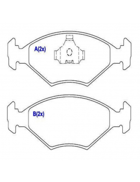 Pastilha Freio Dianteira Fiat Palio Siena 8v 1996 a 2000 Syl