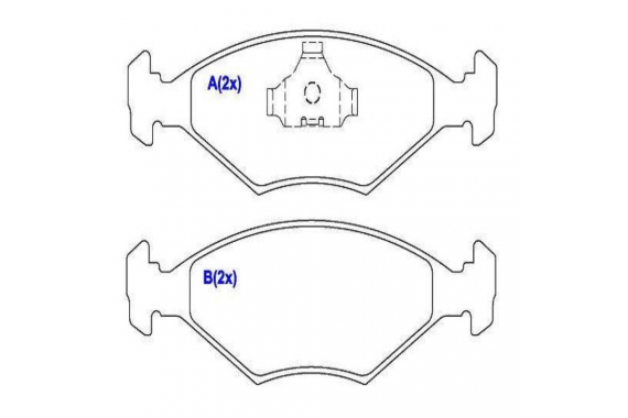 Pastilha Freio Dianteira Fiat Palio Siena 8v 1996 a 2000 Syl