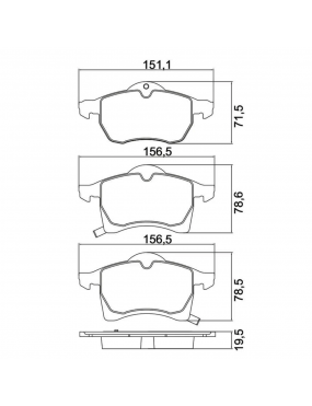 Pastilha Freio Dianteira Astra Meriva Vectra Zafira 8v 16v