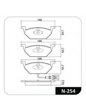 Kit Pastilha Freio Dianteira Audi A3 1.6 1999 a 2010 Volkswagen Bora 2.0 1999 a 2011 Teves Cobreq