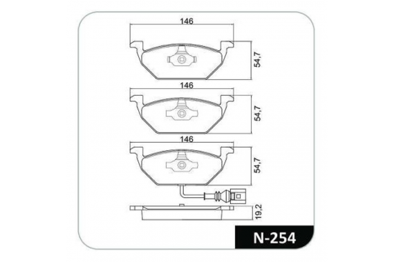 Kit Pastilha Freio Dianteira Audi A3 1.6 1999 a 2010 Volkswagen Bora 2.0 1999 a 2011 Teves Cobreq