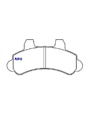 Pastilha Freio Dianteira Ford F1000 Gm A20 Bonanza C20 D20 Silverado Veraneio..