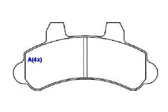 Pastilha Freio Dianteira Ford F1000 Gm A20 Bonanza C20 D20 Silverado Veraneio