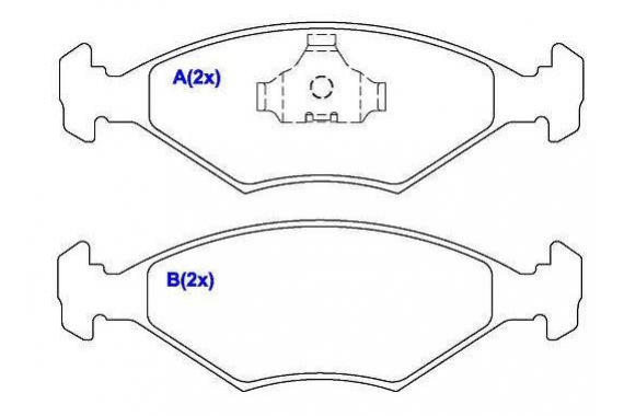 Pastilha Freio Dianteira Gol G1 G2 G3 Parati Saveiro G1 Passat Quantum Santana