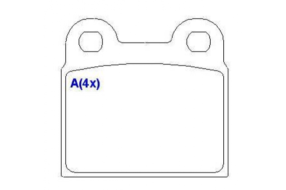 Pastilha Freio Dianteira Fusca 1973 a 1986 Tl Variant 1971 a 1977 Alfa Romeo Spider 2300 Gurgel X12 XEF Puma Gte Gts