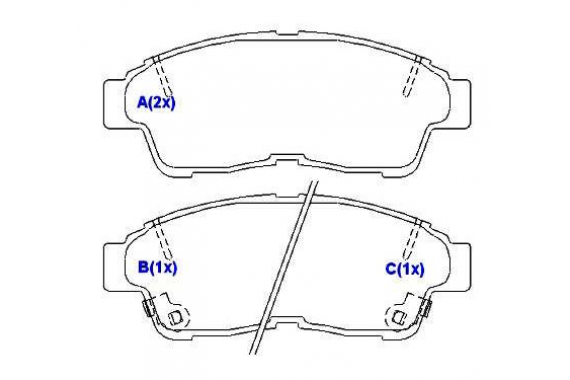 Pastilha Freio Dianteira Toyota Camry Corolla Corona Rav4 