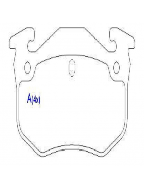 Pastilha Freio Traseira Citroen Xsara 16v 1997 a 2001 Zx 8v 1992 a 1998 Peugeot 106 206 306 ..