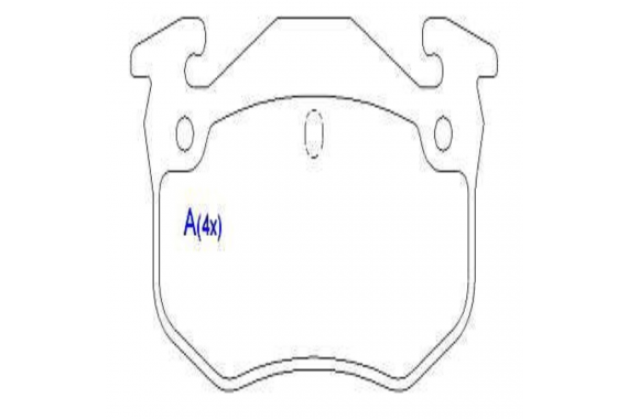 Pastilha Freio Traseira Citroen Xsara 16v 1997 a 2001 Zx 8v 1992 a 1998 Peugeot 106 206 306 