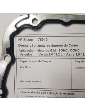 Junta Carter Alumínio Vectra/Astra I Sabo Juntas