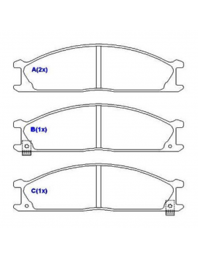 Pastilha Freio Dianteira Nissan Frontier 1998 a 2007 Xterra 2003 a 2008 Subaru SVX 1992 a 1996