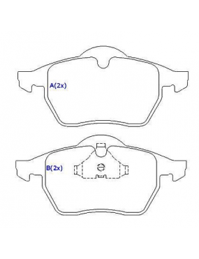 Pastilha Freio Dianteira Vw Bora Golf Passat Audi A3 A4 TT ..