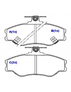 Pastilha Freio Dianteira Hyundai H100 2.5 8v 1994 a 2007