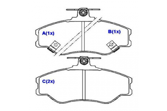 Pastilha Freio Dianteira Hyundai H100 2.5 8v 1994 a 2007