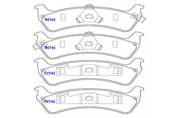 Pastilha Freio Traseira Ford Explorer 4.0 5.0 16v 12v 1996 a 2005