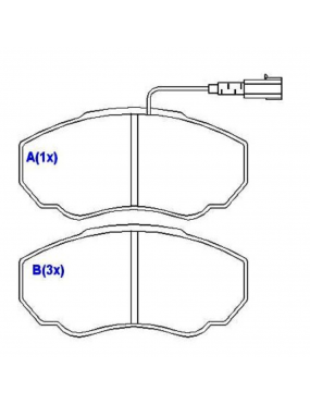 Pastilha Freio Dianteira Fiat Ducato Citroen Jumper Peugeot Boxer Tdi 1999 a 2017