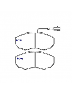 Pastilha Freio Dianteira Fiat Ducato Citroen Jumper Peugeot Boxer Tdi 1999 a 2017