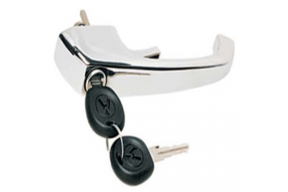 MACANETA PORTA DIANTEIRA ESQUERDA DIREITA EXTERNA CROMADA COM CHAVE C.W.B. AUTO PARTS