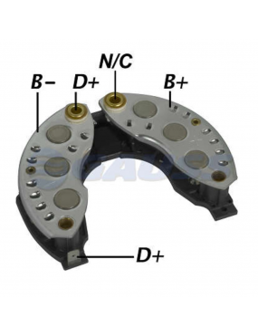 Placa Diodo Renault 120 Amperes Renault 1996 a 2001 Gauss