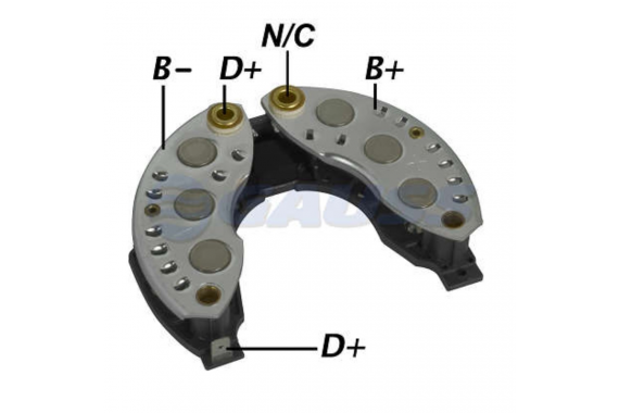 Placa Diodo Renault 120 Amperes Renault 1996 a 2001 Gauss