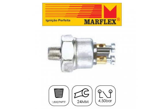 Interruptor Luz Freio Marflex Ford Aero Itamarati Jeep Rural Willys Toyota Bandeirante